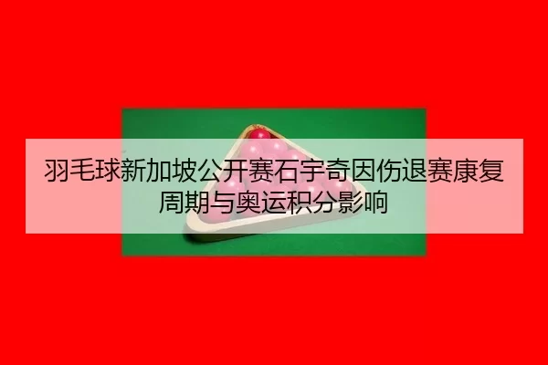 羽毛球新加坡公开赛石宇奇因伤退赛康复周期与奥运积分影响
